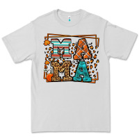 Dove Grey Fall Autumn Leopard Mama Premium Tee - LillyAllenDesigns