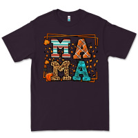 Plum Fall Autumn Leopard Mama Premium Tee - LillyAllenDesigns