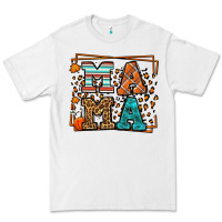 White Fall Autumn Leopard Mama Premium Tee - LillyAllenDesigns