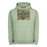 Pigment Oil Green grateful cross mousepad Urban Hoodie - BarkalooDesign