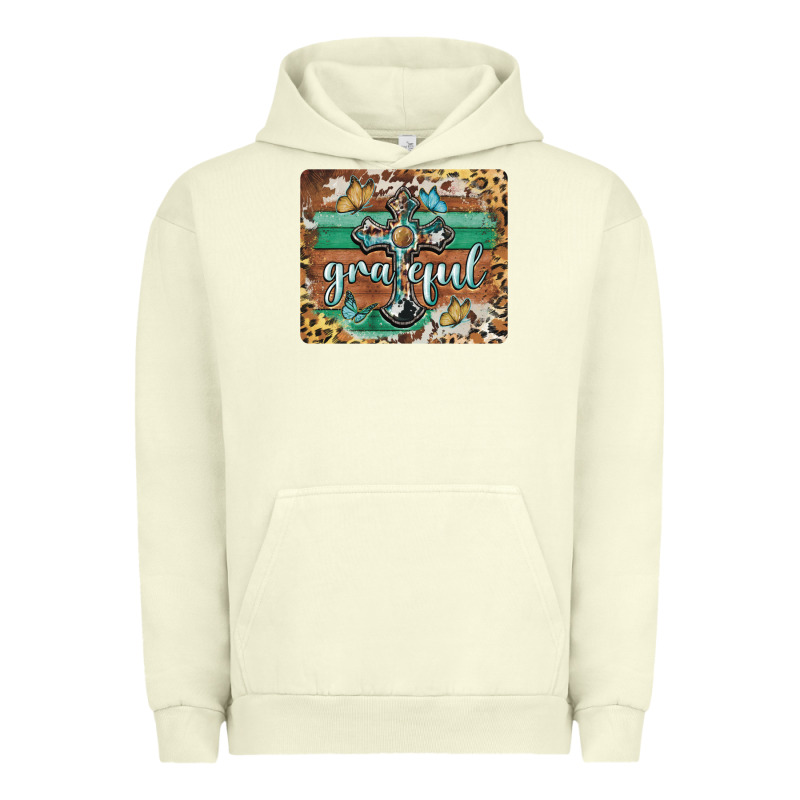 Grateful Cross Mousepad Urban Hoodie by BarkalooDesign | Teevron
