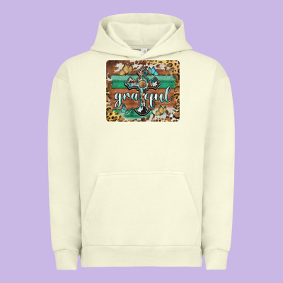 Grateful Cross Mousepad Urban Hoodie Designed By Barkaloodesign