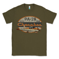 Army Green piper cherokee pa 28 retro vintage design Classic Tee - lanVoArt