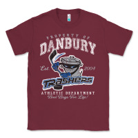 Burgundy property of danbury trashers Classic Tee - lanVoArt