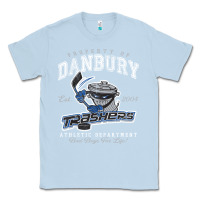Dusty Blue property of danbury trashers Classic Tee - lanVoArt