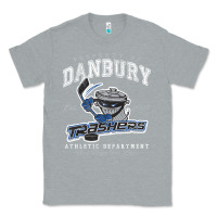 Heather Grey property of danbury trashers Classic Tee - lanVoArt