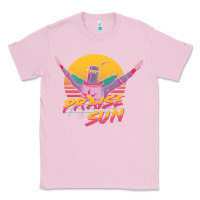 Bubblegum Pink praise the sun Classic Tee - lanVoArt