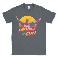 Charcoal Heather praise the sun Classic Tee - lanVoArt