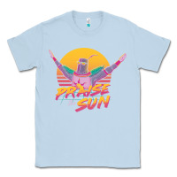 Dusty Blue praise the sun Classic Tee - lanVoArt