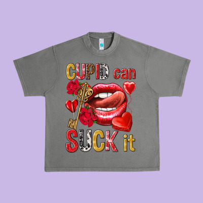 Cupid Can Suck It Valentine's Day Urban Heavy Tee Designed By Howdyjamesfarm