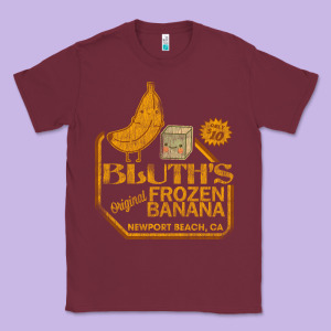 Retro Distressed Bluth's Banana Stand Classic Tee Designed By Lanvoart