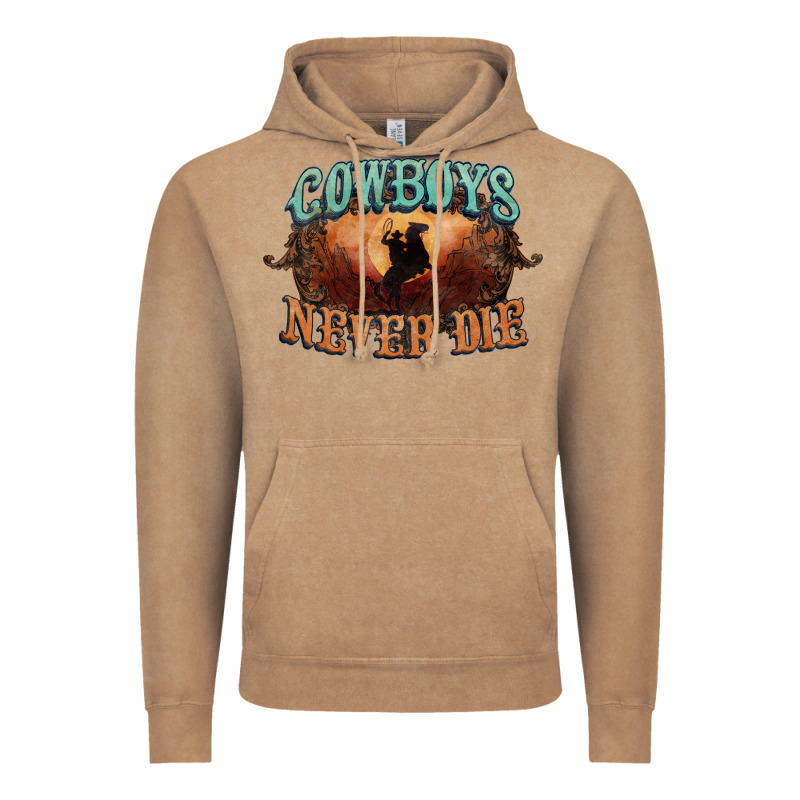 Cowboys Never Die Vintage Hoodie by HowdyJamesFarm | Teevron
