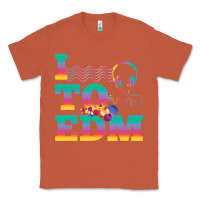 Copper i listen to edm rainbow letters dj music gift Classic Tee - lanVoArt