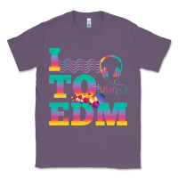 Lavender i listen to edm rainbow letters dj music gift Classic Tee - lanVoArt