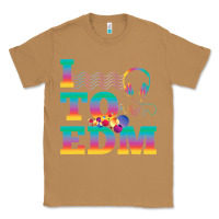 Toasted Coconut i listen to edm rainbow letters dj music gift Classic Tee - lanVoArt