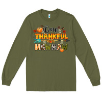 Army Green one thankful mawmaw Long Sleeve Tee - CowGirlArtShop