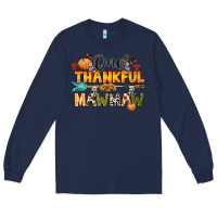 Navy one thankful mawmaw Long Sleeve Tee - CowGirlArtShop