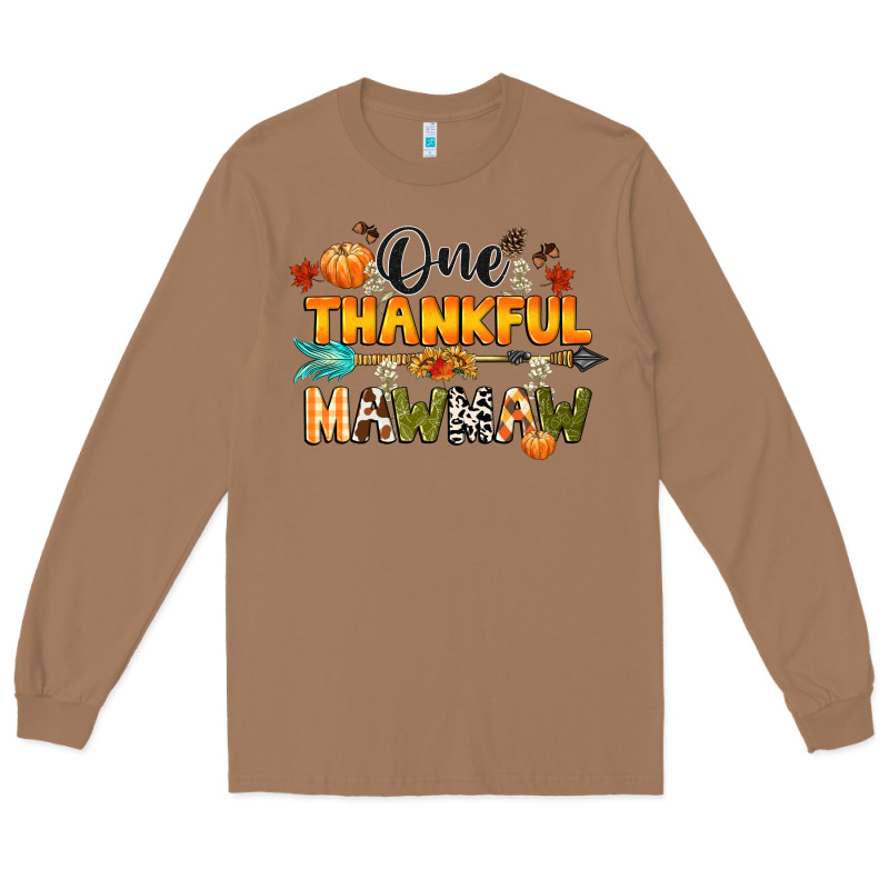 One Thankful Mawmaw Long Sleeve Tee by CowGirlArtShop | Teevron