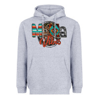 Heather Grey mama vibes Heavyweight Hoodie - RacoonDesign
