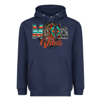 Navy mama vibes Heavyweight Hoodie - RacoonDesign