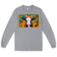Heather Grey autumn baby cow Long Sleeve Tee - Jasminsmagicworld