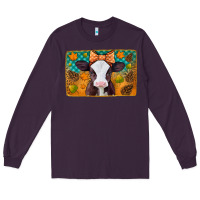 Plum autumn baby cow Long Sleeve Tee - Jasminsmagicworld