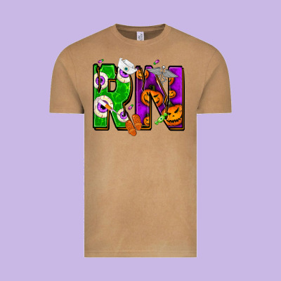 Halloween Rn Registered Nurse Vintage Tee Designed By Nancycooperartshop