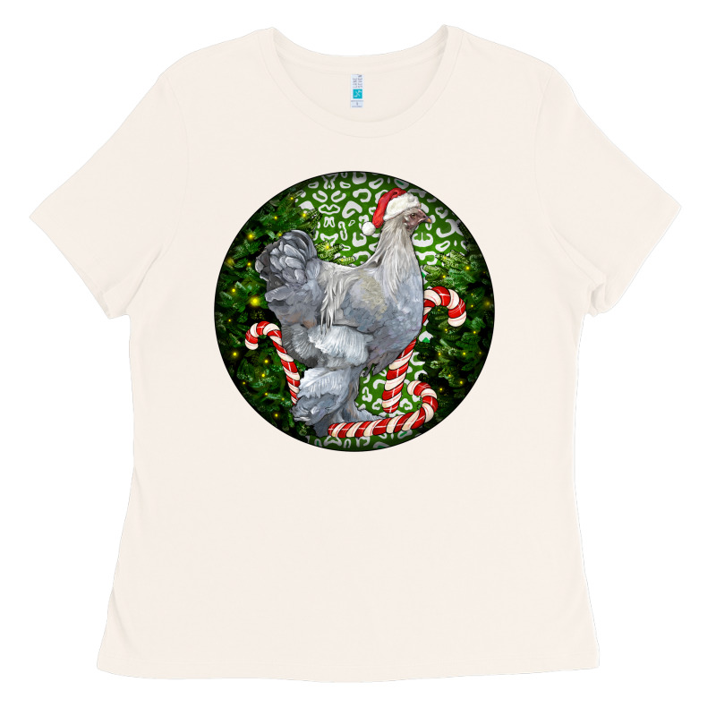 Brahma Chicken Christmas Ladies Tee by LillyAllenDesigns | Teevron