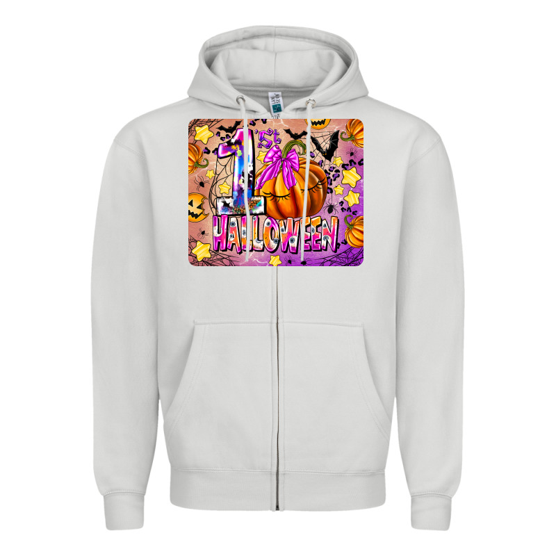 1st Halloween Zipper Hoodie by CowhideDigitalArt | Teevron