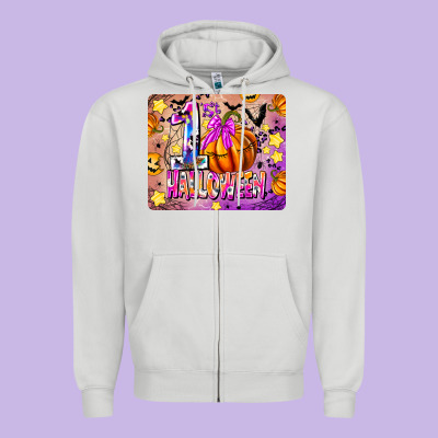1st Halloween Zipper Hoodie Designed By Cowhidedigitalart