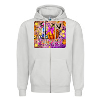 Dove Grey 1st Halloween Zipper Hoodie - CowhideDigitalArt