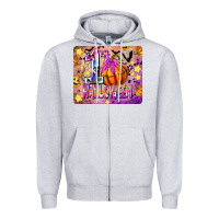 Heather Grey 1st Halloween Zipper Hoodie - CowhideDigitalArt