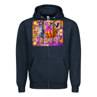 Navy 1st Halloween Zipper Hoodie - CowhideDigitalArt