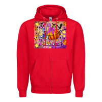 Red 1st Halloween Zipper Hoodie - CowhideDigitalArt