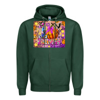 Sports Green 1st Halloween Zipper Hoodie - CowhideDigitalArt