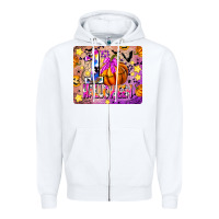 White 1st Halloween Zipper Hoodie - CowhideDigitalArt