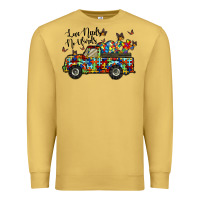 Antique Gold love needs no words Premium Sweatshirt - RacoonDesign