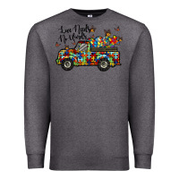 Charcoal Heather love needs no words Premium Sweatshirt - RacoonDesign