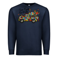 Navy love needs no words Premium Sweatshirt - RacoonDesign