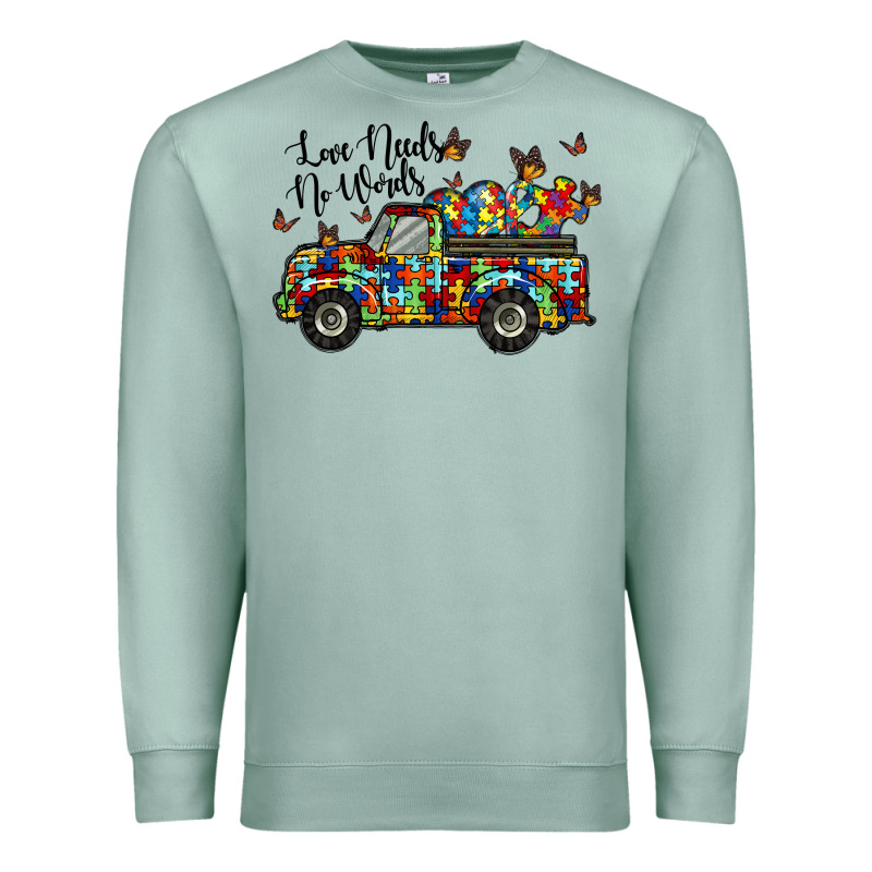 Love Needs No Words Premium Sweatshirt by RacoonDesign | Teevron