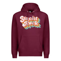Burgundy vintage fade yacht rock party boat drinking product Premium Hoodie - lanVoArt