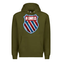 Army Green k.swiss Premium Hoodie - lanVoArt