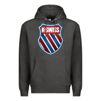 Charcoal Heather k.swiss Premium Hoodie - lanVoArt