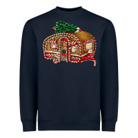 Navy caravan gingerbread Heavyweight Sweatshirt - FaDigitalArtStudio