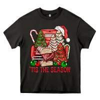 Asphalt Tis The Season Christmas Cakes Truck Heavy Core Tee - BundleAndBundleShop