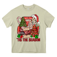 Mossy Tis The Season Christmas Cakes Truck Heavy Core Tee - BundleAndBundleShop