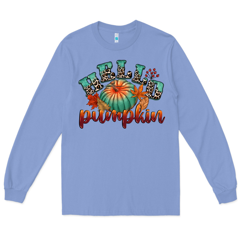 Hello Pumpkin Long Sleeve Tee by CowGirlArtShop | Teevron