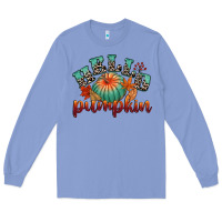 Colony Blue hello pumpkin Long Sleeve Tee - CowGirlArtShop
