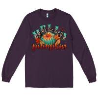 Plum hello pumpkin Long Sleeve Tee - CowGirlArtShop
