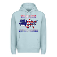 Blue Mist the divided states of america political humor usa map t shirt Premium Hoodie - lanVoArt